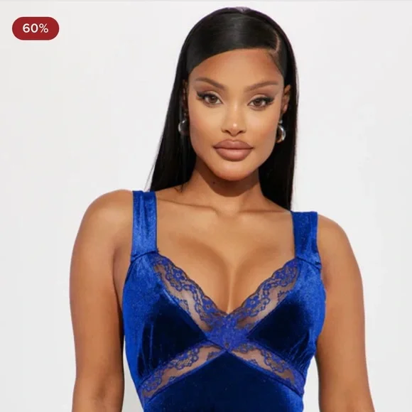 ~Fashion Nova Royal Blue Backless Dress~ - Picture 11 of 12